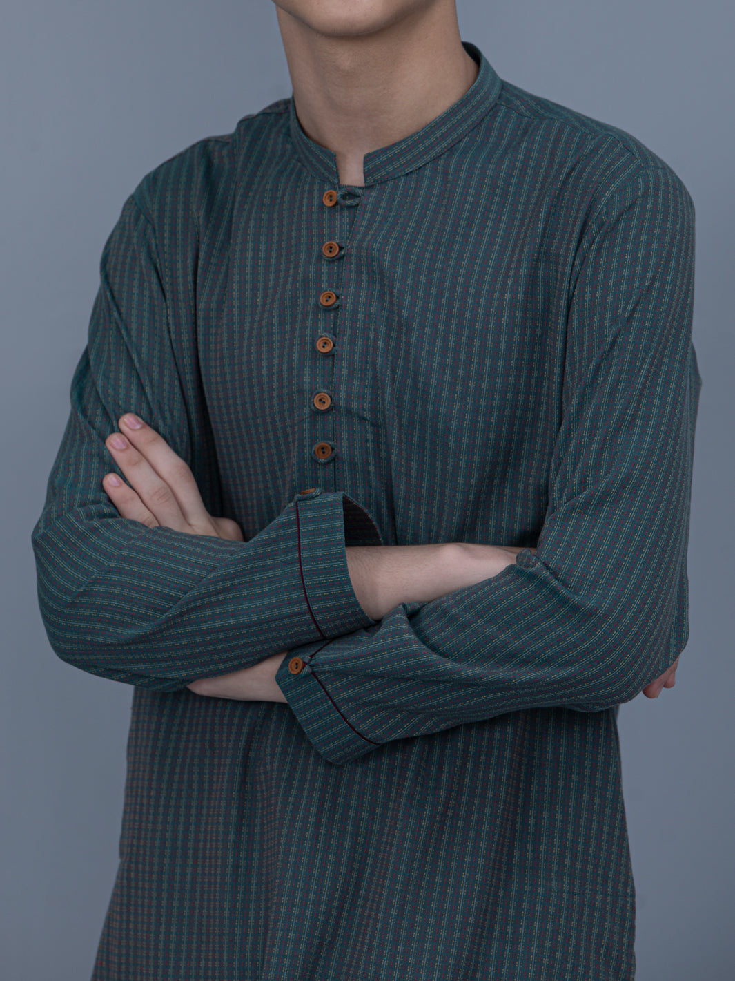 Sea Green Cotton Kurta - ALT-K-022A