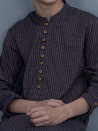 Purple Cotton Kurta - ALT-K-022B