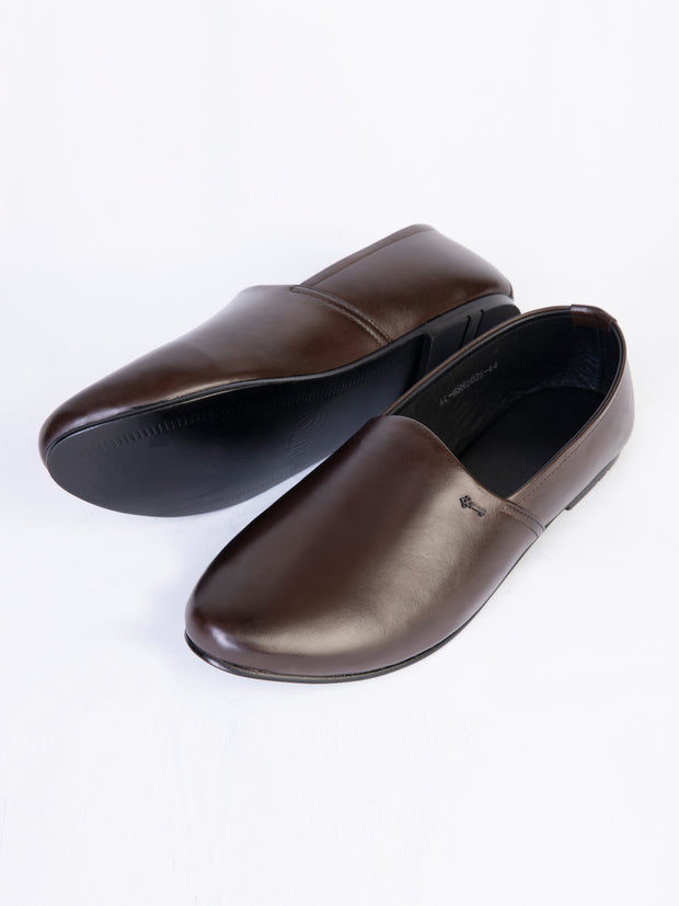 Brown Leather Shoes - AL-MSHO-026