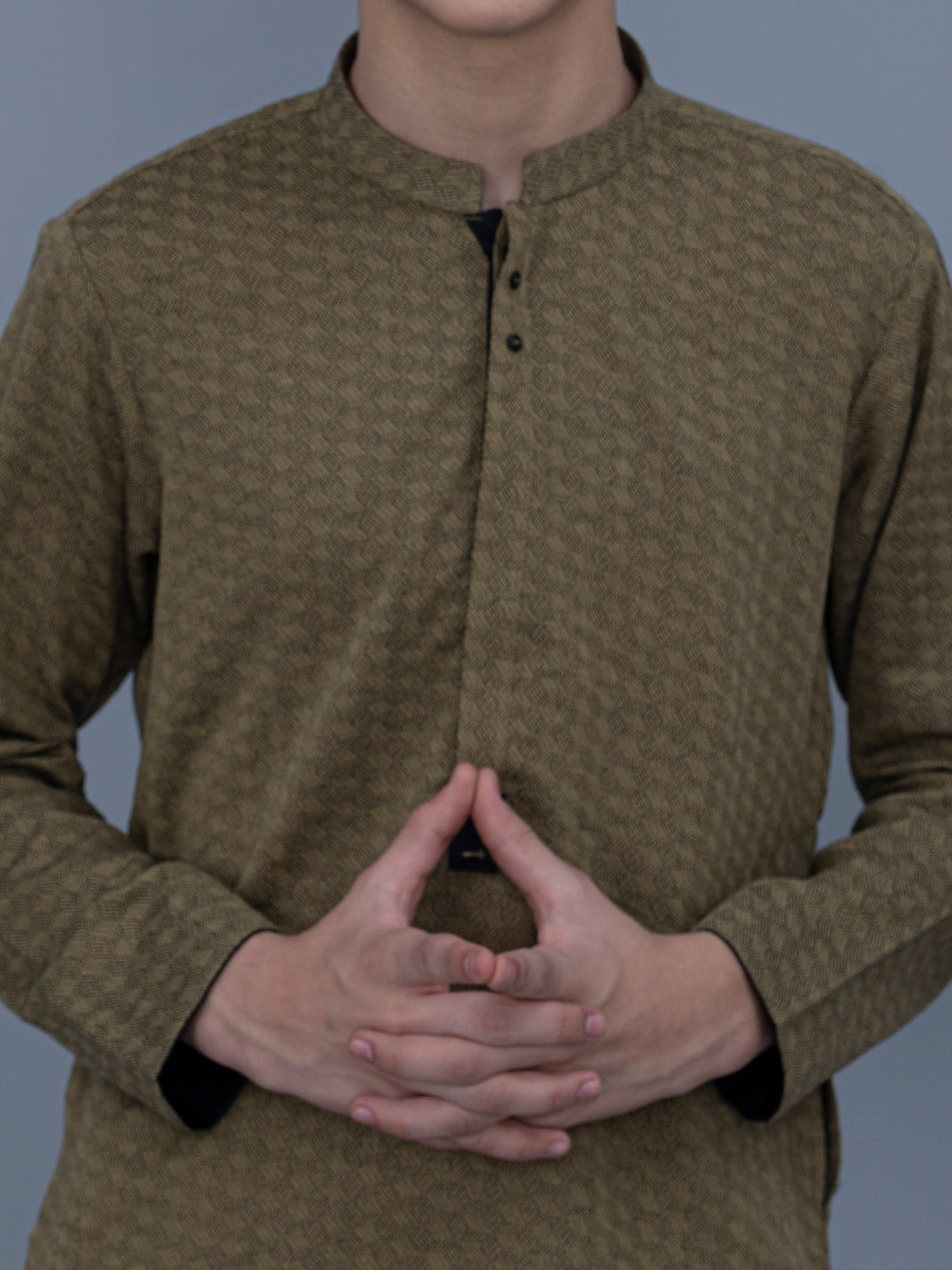 Olive Green Cotton Kurta - ALT-K-029