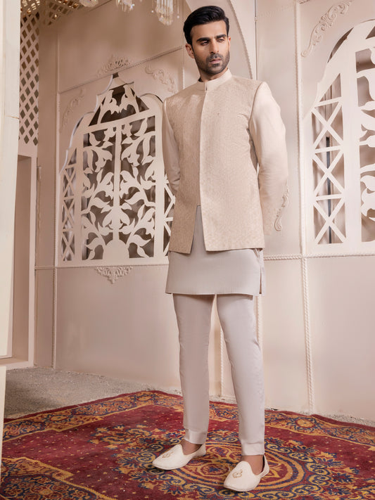 Beige Prince Coat - AL-PCS-031