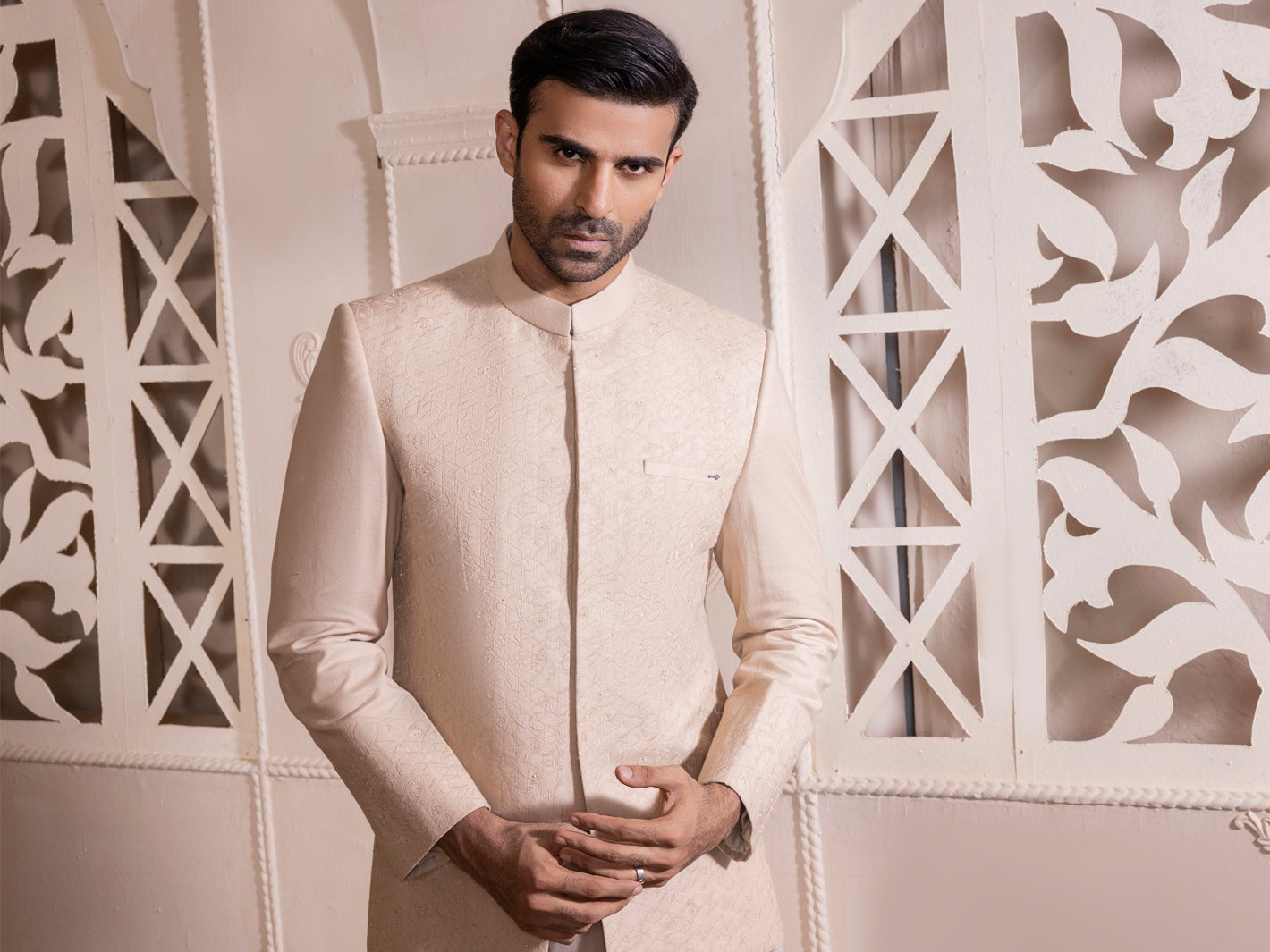 Beige Prince Coat - AL-PCS-031