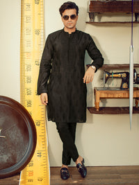 Black Formal Kurta - AL-K-SP-032B