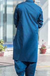 Royal Blue Kameez Shalwar - ALWA-KS-060