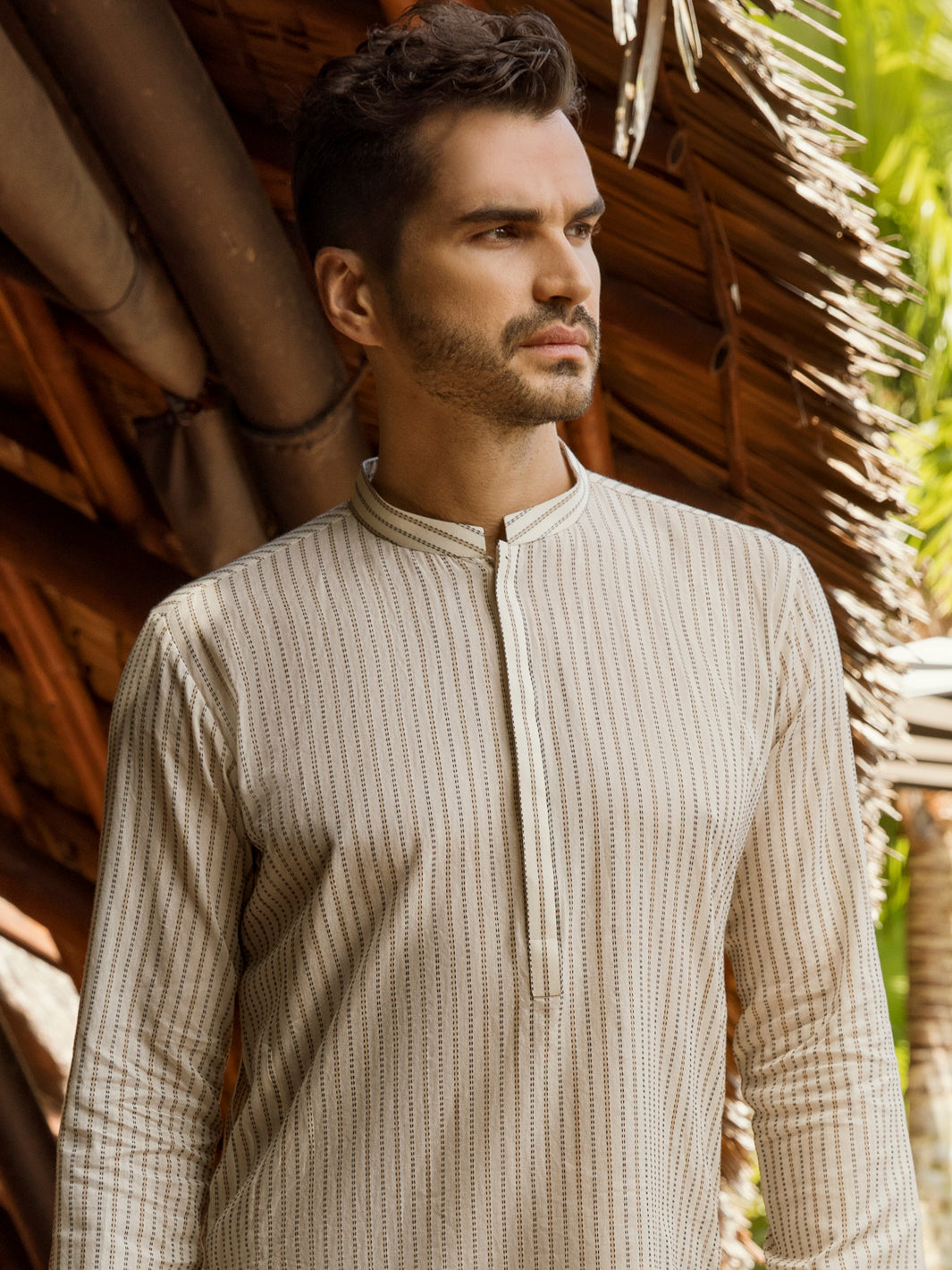Cream Kurta - AL-K-1001