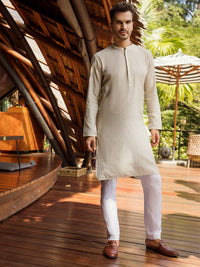 Cream Kurta - AL-K-1001
