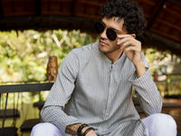 Light Grey Kurta - AL-K-1002