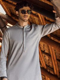 Light Grey Kurta - AL-K-1002