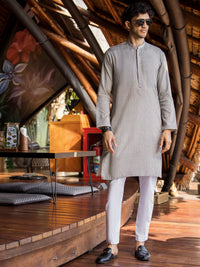 Light Grey Kurta - AL-K-1002