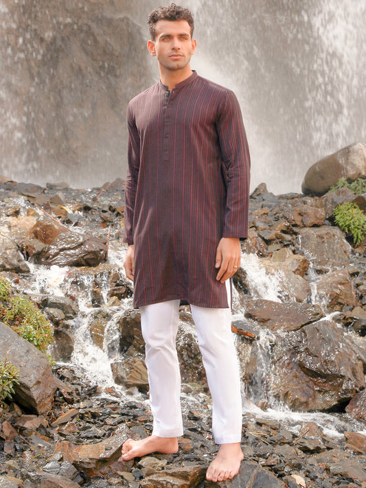 Dark Purple Kurta - AL-K-1005