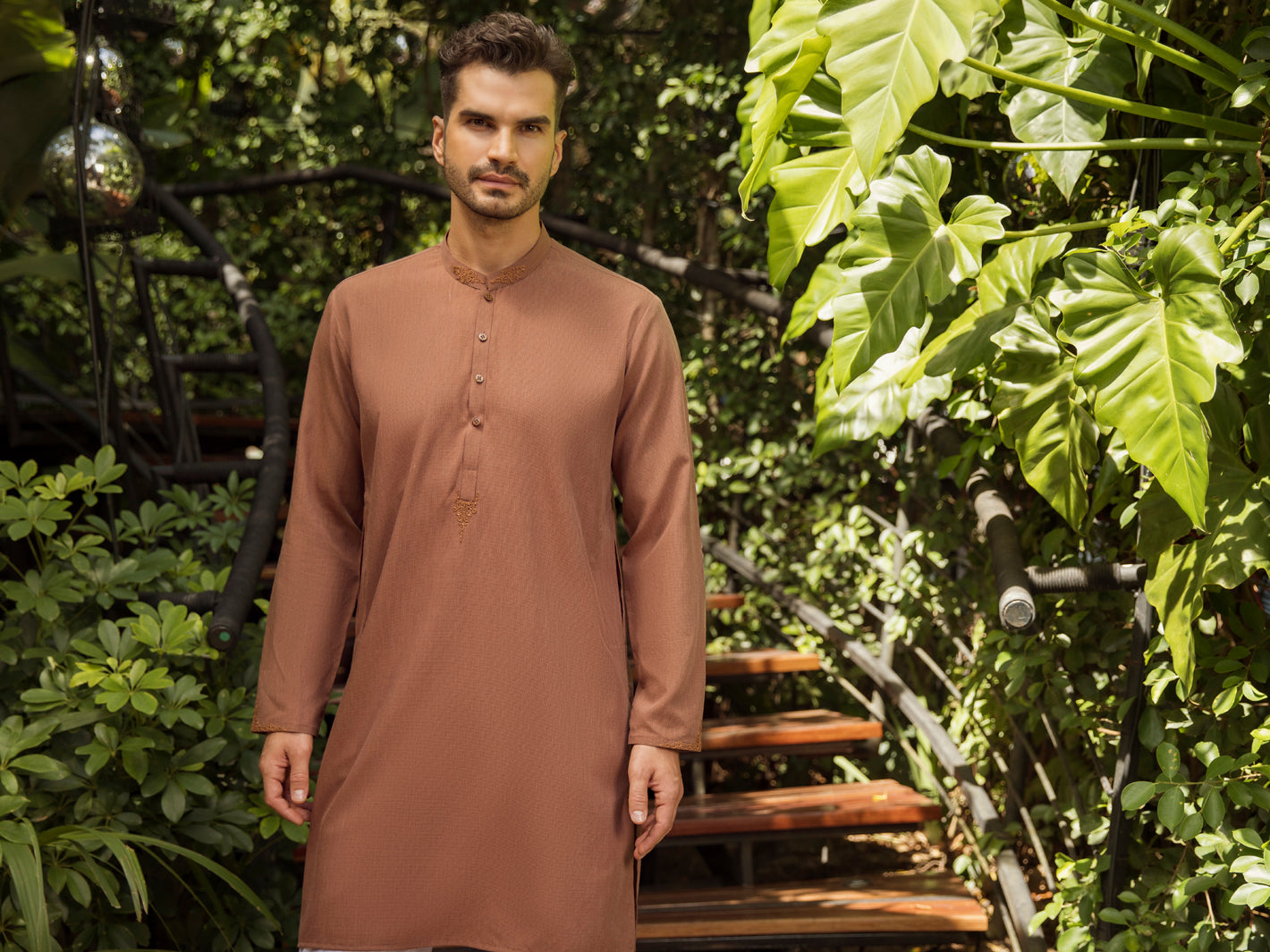 Rust Kurta - AL-K-1007
