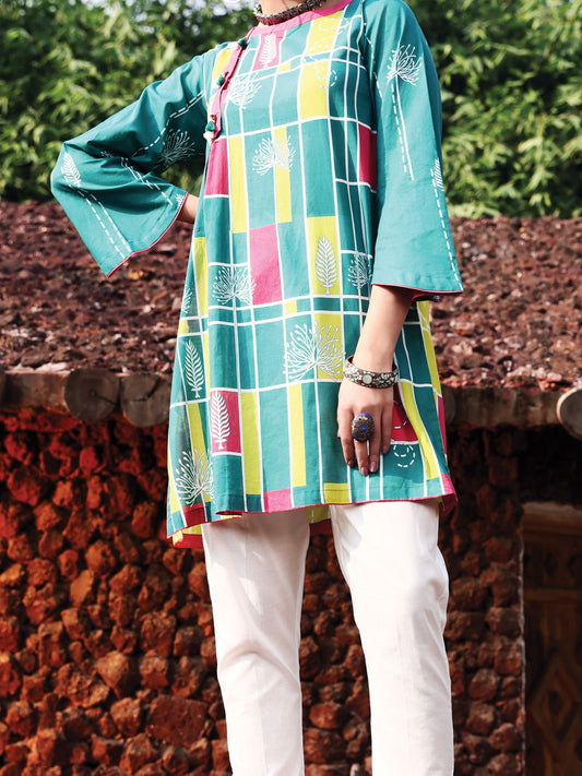Fuchsia Lawn Tunic - ALP-LK-1013B