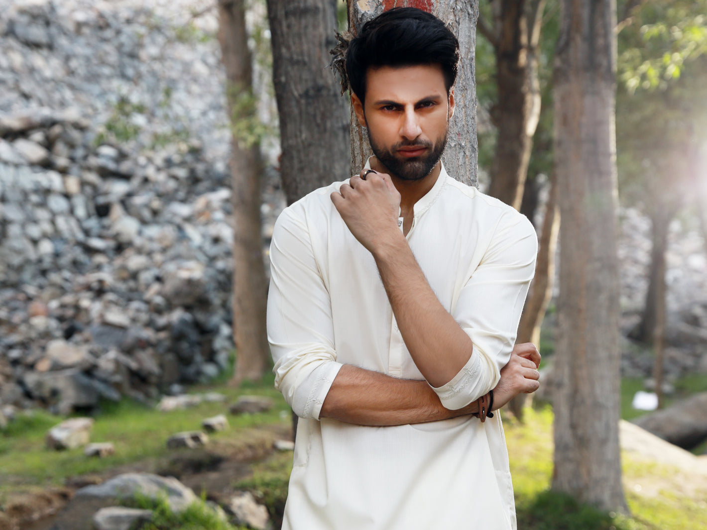 Off White Kurta - AL-K-1014