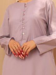 Lilac Linen Tunic - ALCR-LK-1019 - Almirah Online