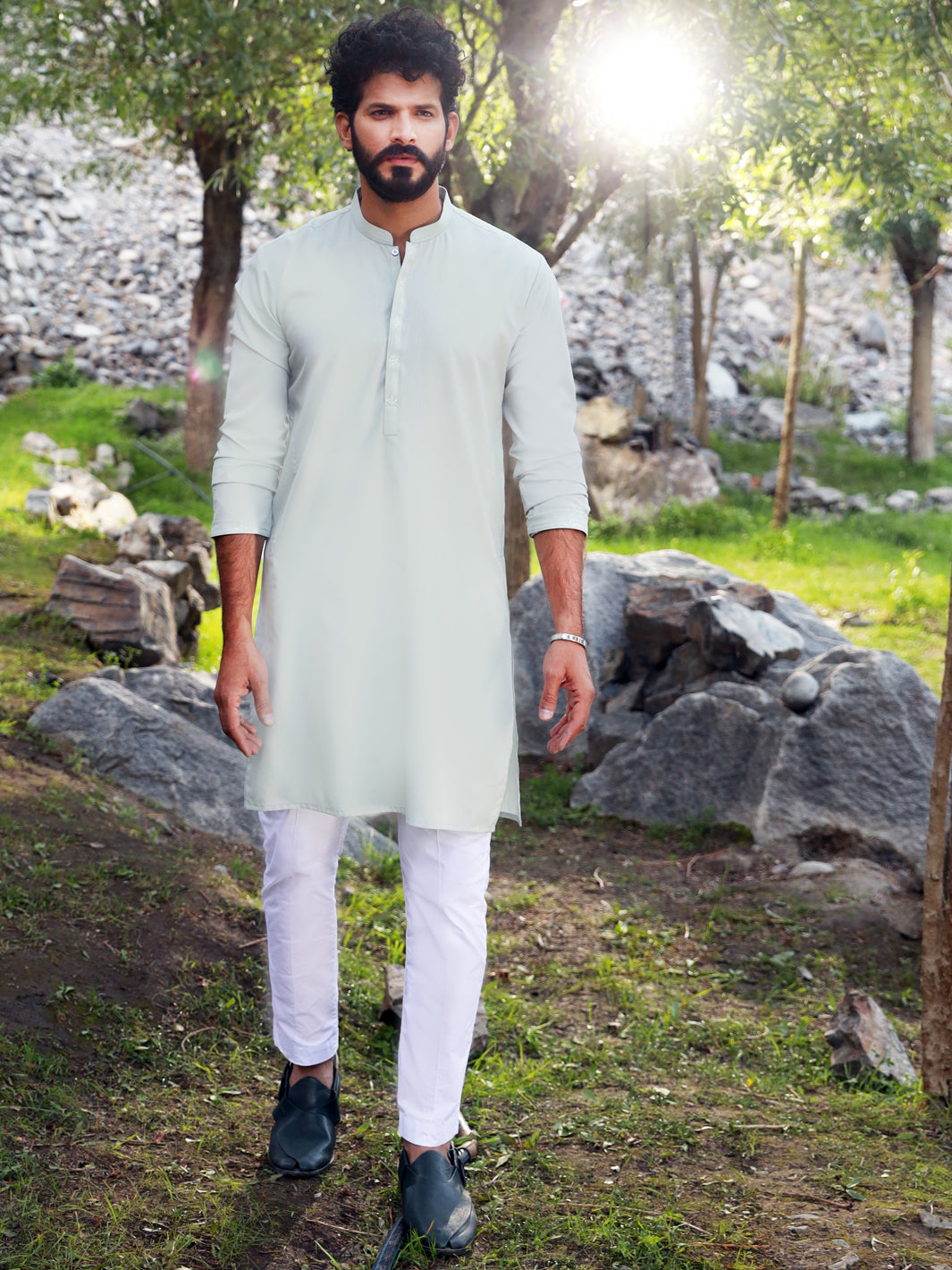 Mint Green Kurta - AL-K-1016