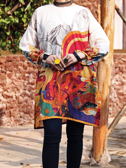 White Lawn Tunic - ALP-LK-1021