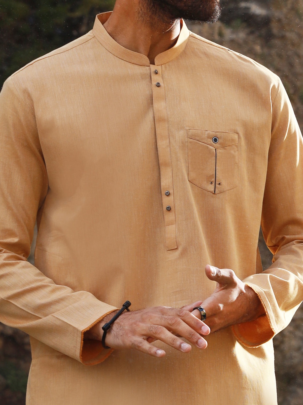 Yellow Kurta - AL-K-1023