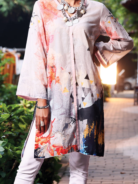 Grey Lawn Tunic - ALP-LK-1024