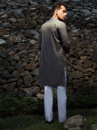 Grey Kurta - AL-K-1025