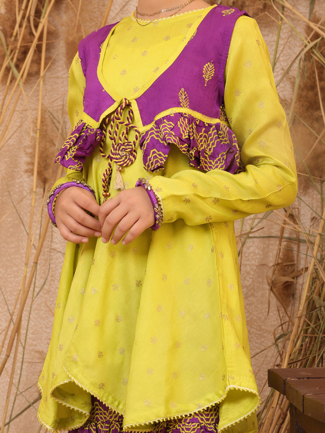 Green Raw Silk 2 Piece Stitched - ALT-2PS-LKS-1025