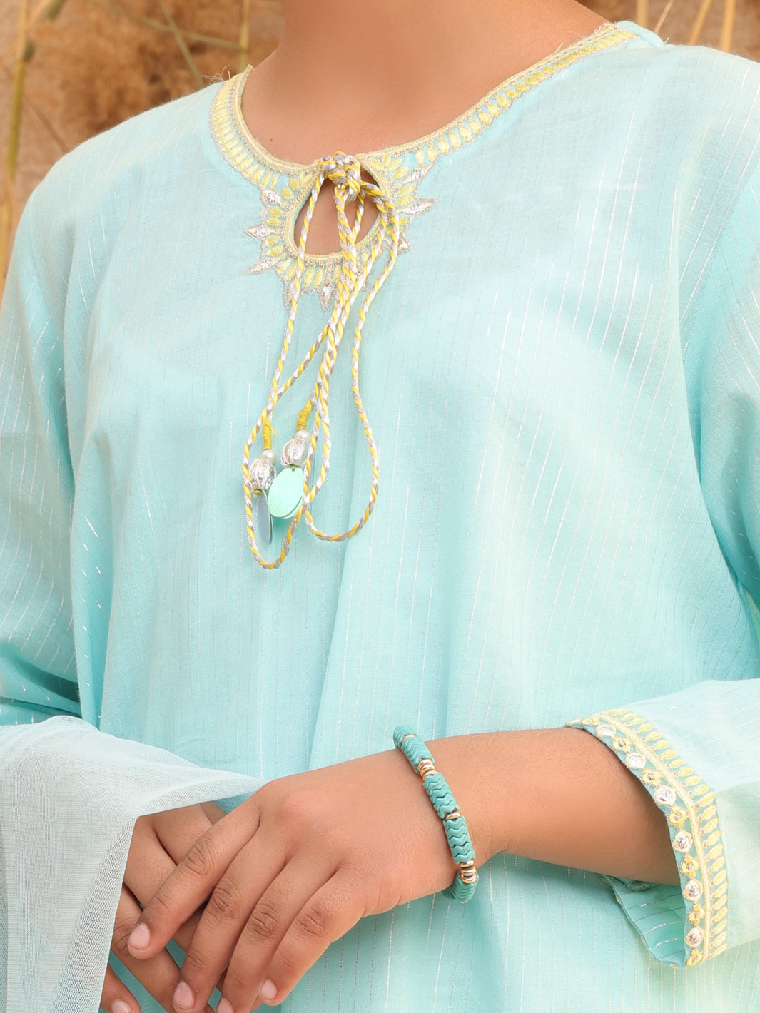 Ice Blue 2 Piece Stitched - ALT-2PS-LKS-1027