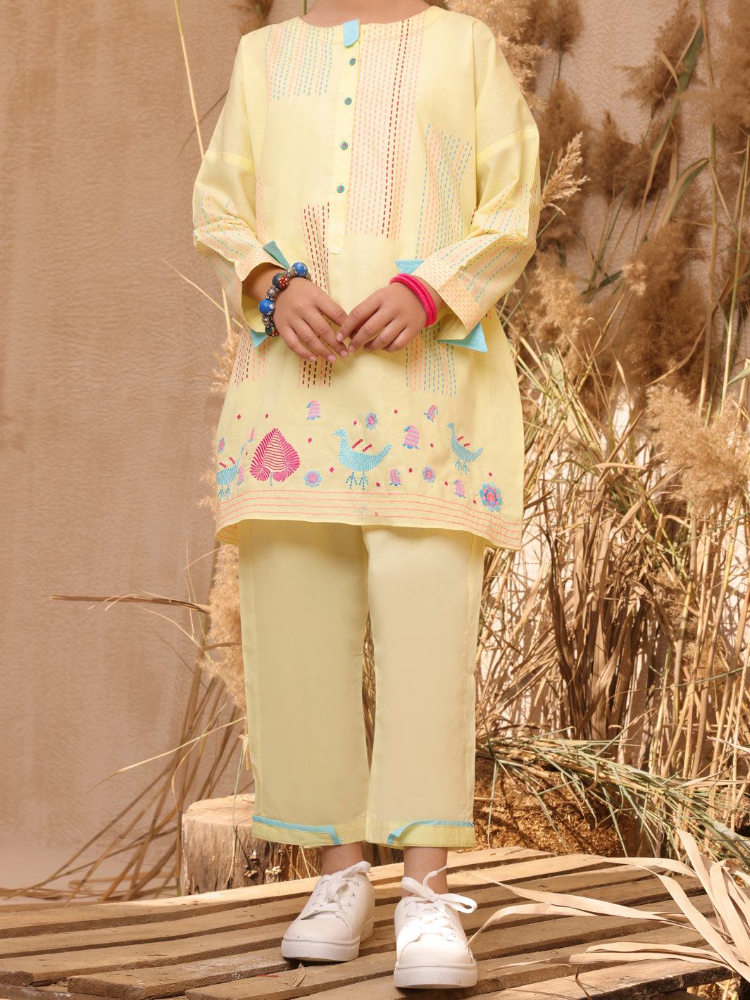 Lemon Dyed 2 Piece Stitched - ALT-2PS-LKS-1035