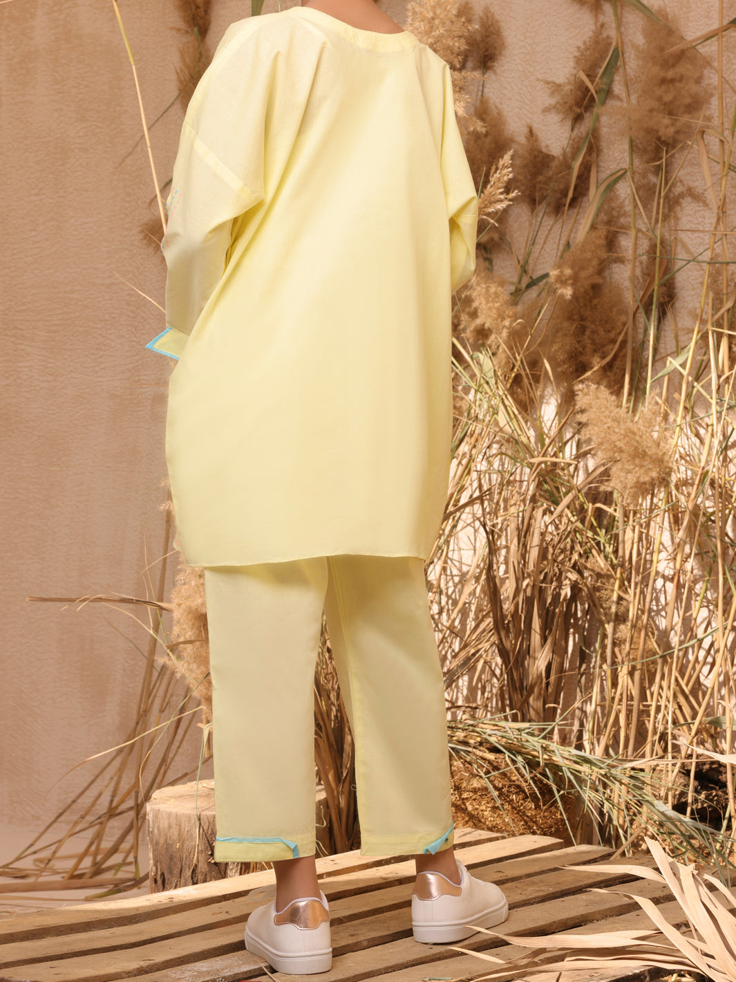 Lemon Dyed 2 Piece Stitched - ALT-2PS-LKS-1035