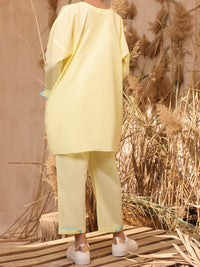 Lemon Dyed 2 Piece Stitched - ALT-2PS-LKS-1035