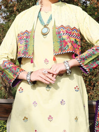 Lime Lawn 3Pc Stitched - ALP-3PS-1038