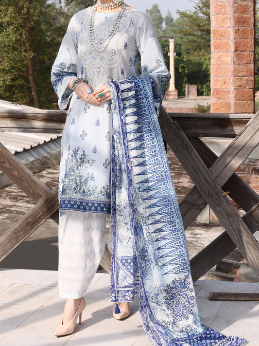 Grey Lawn 3 Piece Stitched - ALP-3PS-1039