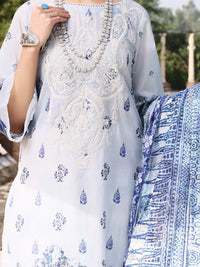 Grey Lawn 3Pc Stitched - ALP-3PS-1039