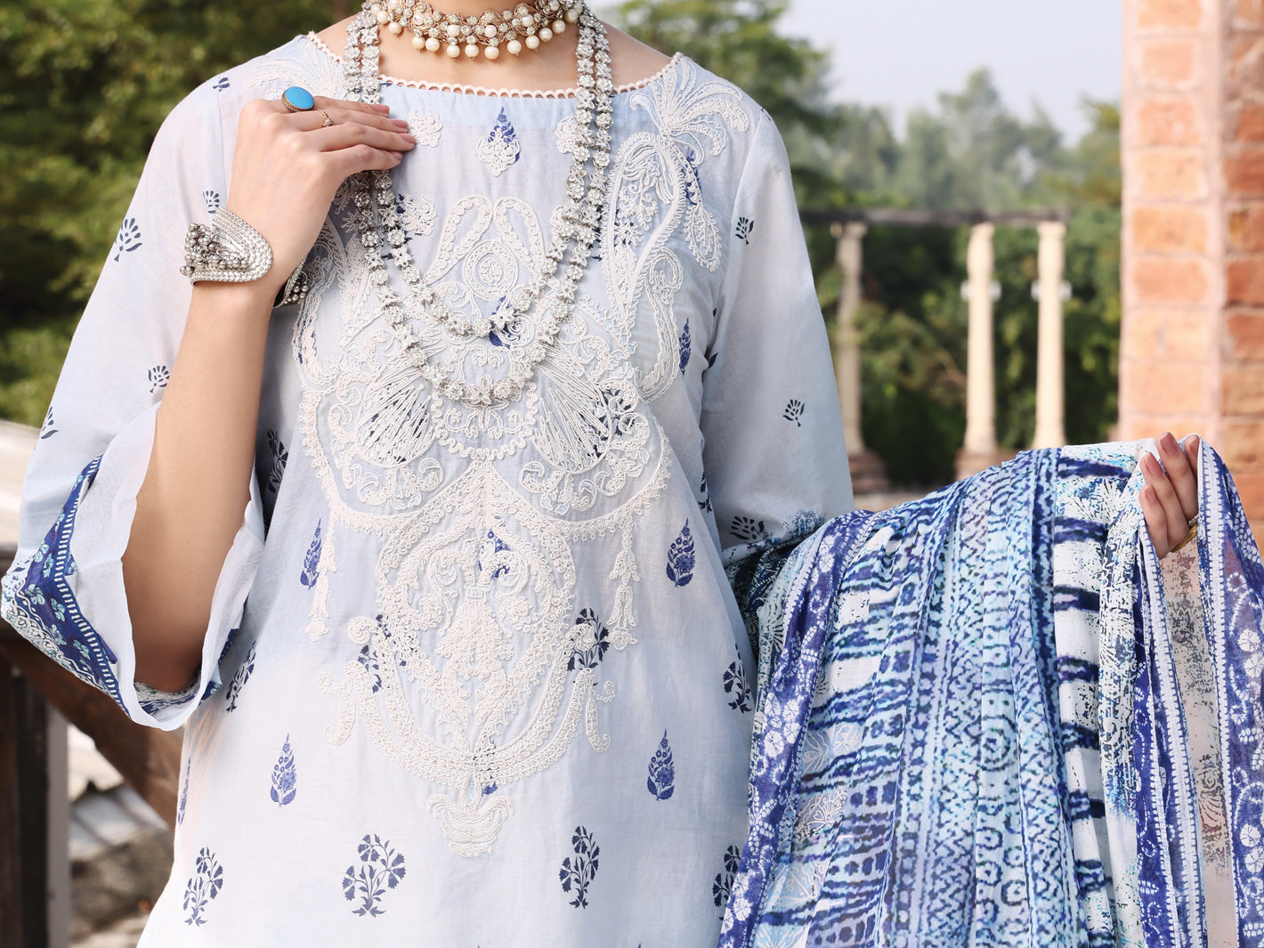 Grey Lawn 3Pc Stitched - ALP-3PS-1039