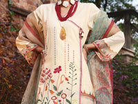 Cream Lawn 3Pc Stitched - ALP-3PS-1062/S