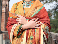 Orange Lawn 3Pc Stitched - ALP-3PS-1063/S