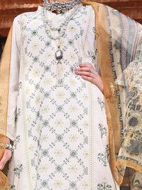 White Lawn 3 Piece Stitched - ALP-3PS-1064/S