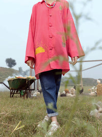 Pink Yarn Dyed Kurti - ALT-LK-1065