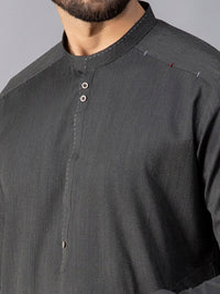 Grey Blended Kurta - AL-K-1086A