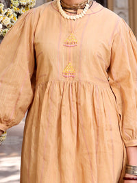 Beige Yarn-Dyed Jacquard 3 Piece Stitched - ALP-3PS-1095