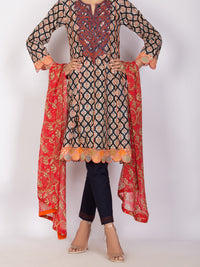 Blue Lawn 3Pc Unstitched - ALP-3PS-1125