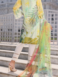 Green Lawn 3Pc Stitched - ALP-3PS-1131