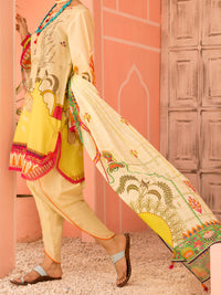 Beige Lawn 3Pc Unstitched - ALP-3PS-1135