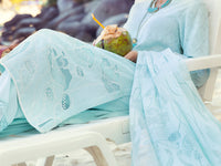 Sky Blue Jacquard 3Pc Unstitched - ALP-3PS-1142