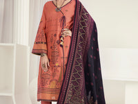 Orange Lawn 3Pc Unstitched - ALP-3PS-1146