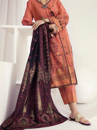 Orange Lawn 3Pc Unstitched - ALP-3PS-1146