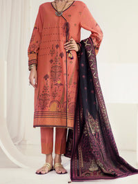 Orange Lawn 3Pc Unstitched - ALP-3PS-1146