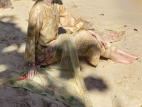 Golden Cotton Jacquard 3 Piece Stitched - ALP-3PS-1155