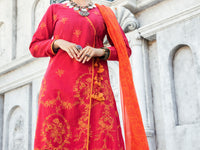 Pink Lurex Jacquard 3Pc Unstitched - ALP-3PS-1190