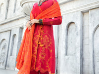 Pink Lurex Jacquard 3Pc Stitched - ALP-3PS-1190