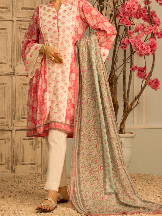 Pink Lawn 2 Piece Unstitched - ALP-2PS-1200