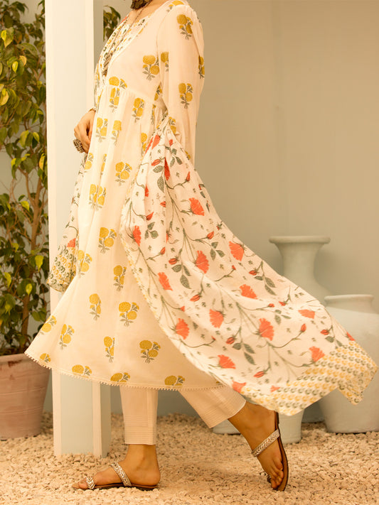 White Lawn 2 Piece Unstitched - ALP-2PS-1202